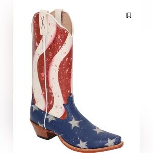 Twisted X Women's Patriotic Star & Stripe Heeled Cowboy Boots - Red/White/Blue
